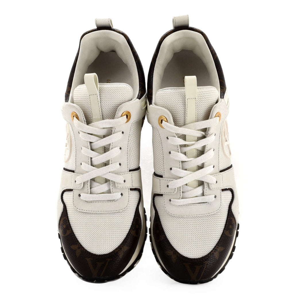 Women's Run Away Sneakers Mesh with Monogram Canvas and Leather