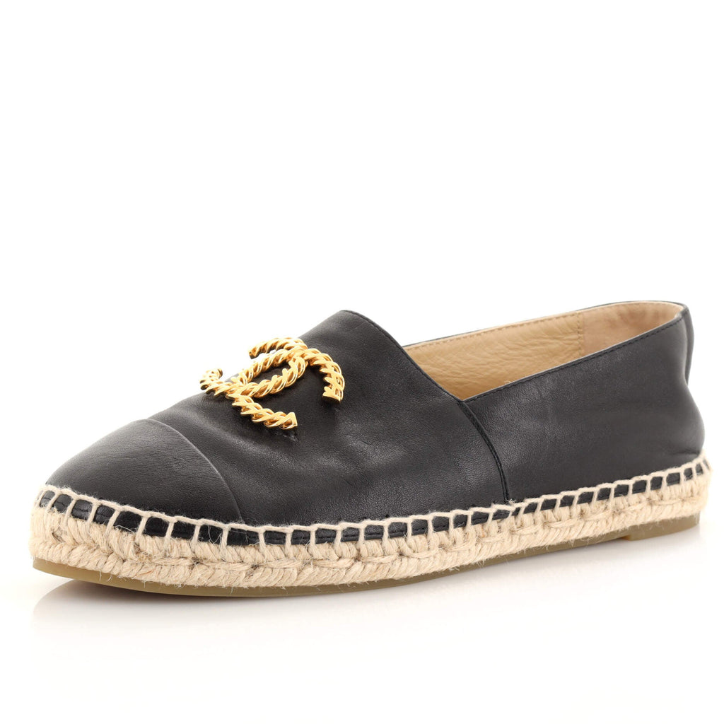 Women's CC Cap Toe Espadrilles Leather