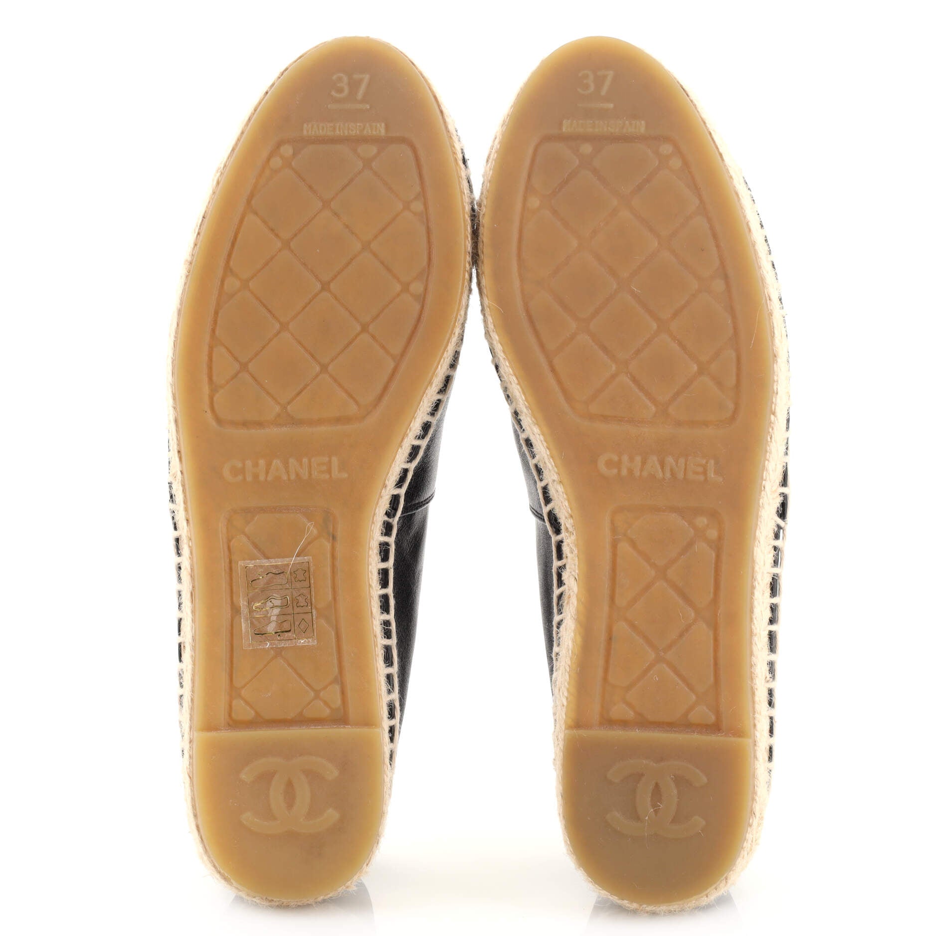 Women's CC Cap Toe Espadrilles Leather