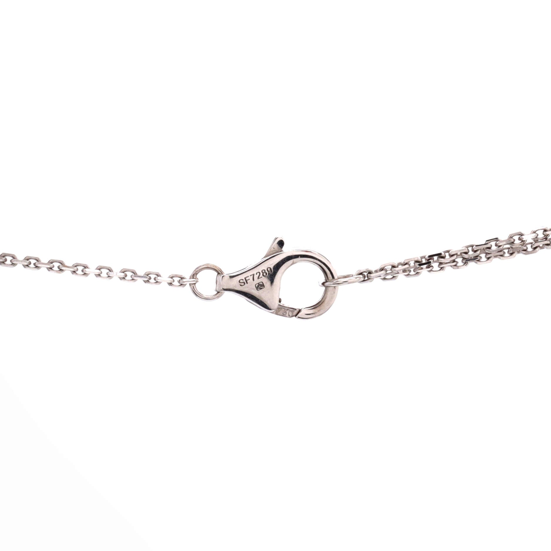 Heart Pendant Necklace 18K White Gold and Diamonds
