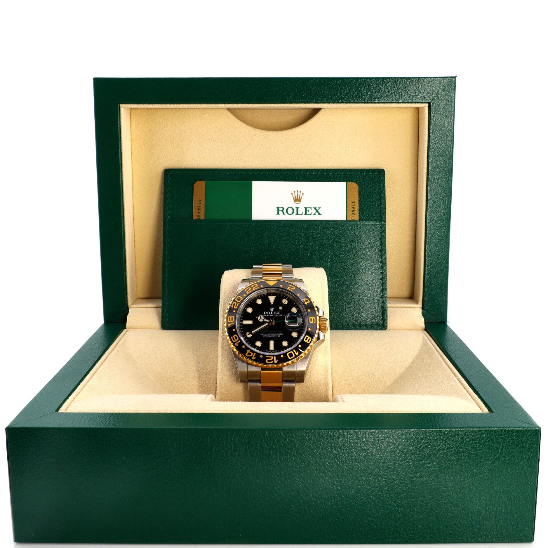 Oyster Perpetual Date GMT-Master II Automatic Watch Stainless Steel and Cerachrom with Yellow Gold 40