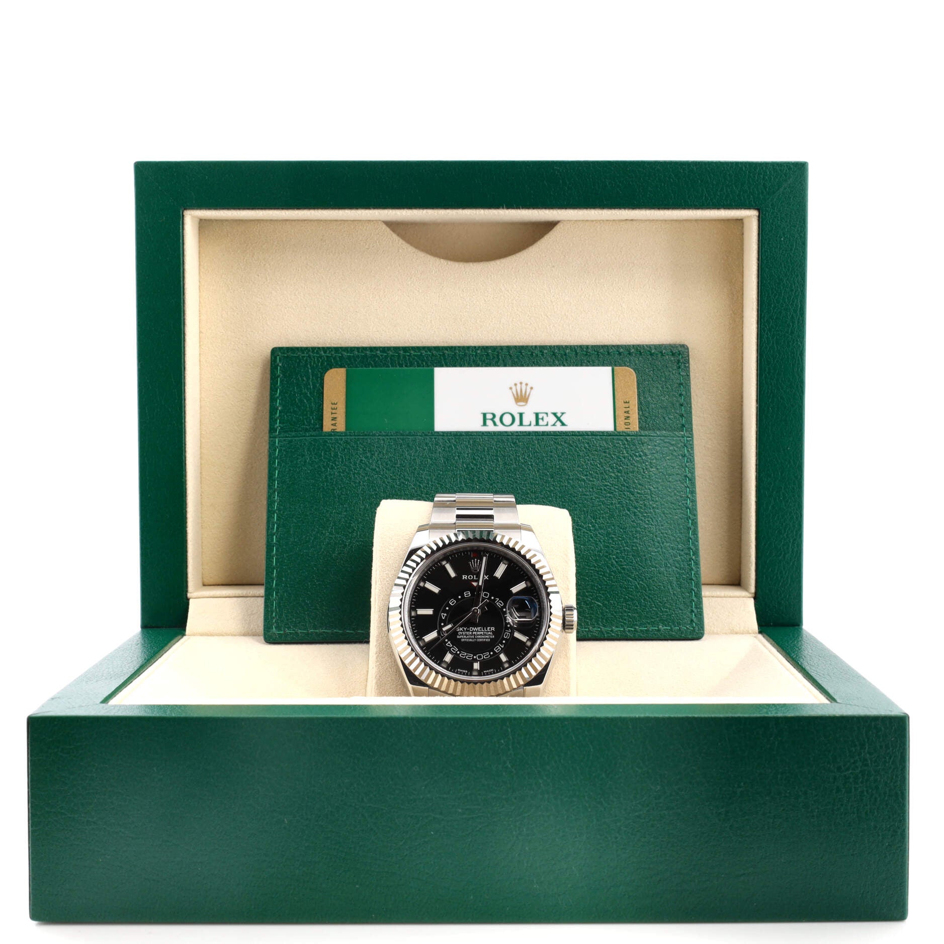 Sky-Dweller Oyster Perpetual Chronometer Automatic Watch Stainless Steel and White Gold 42