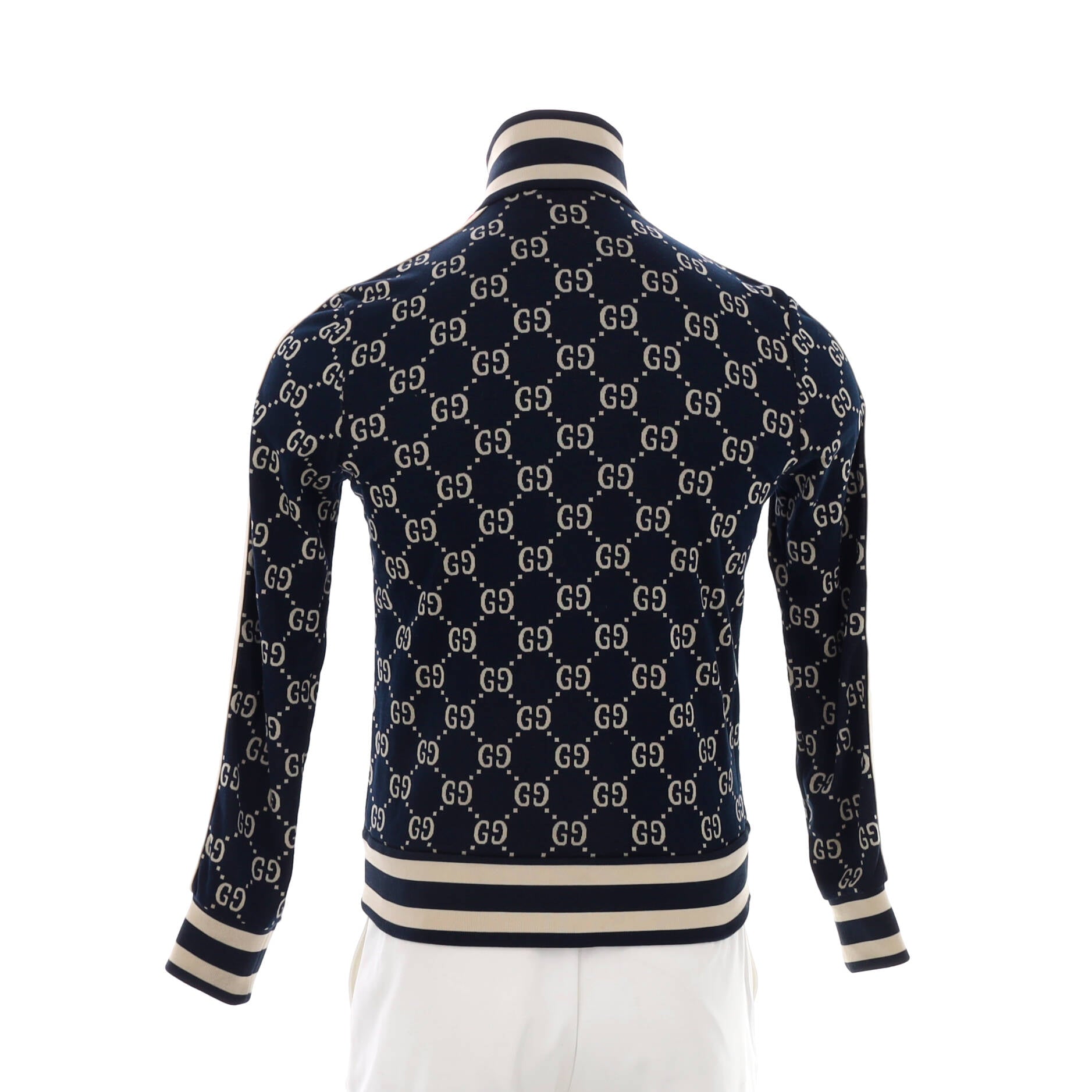 Men's Track Zip Up Jacket GG Jacquard Cotton