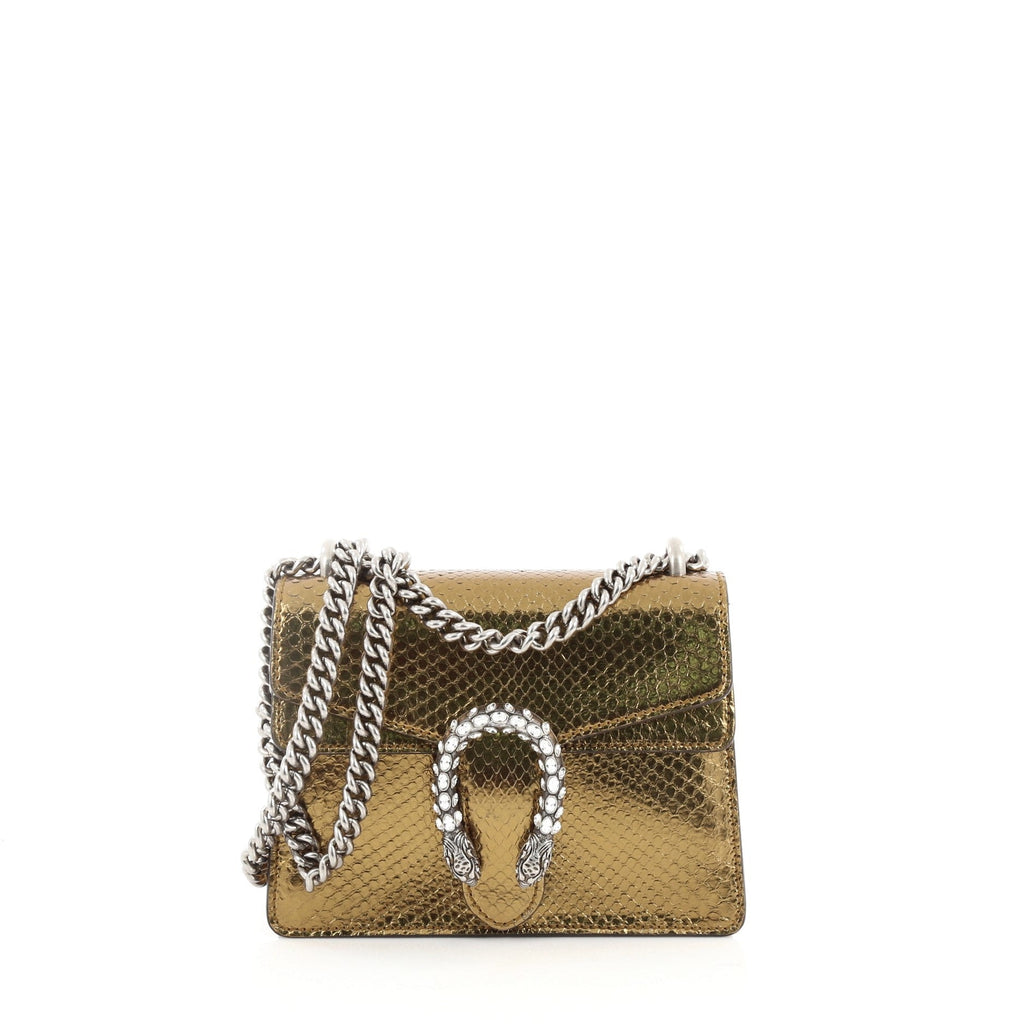 Dionysus Handbag Python with Embellished Detail Mini