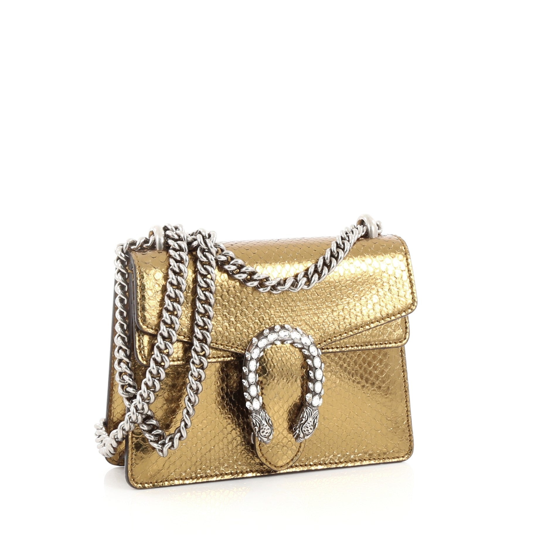 Dionysus Handbag Python with Embellished Detail Mini