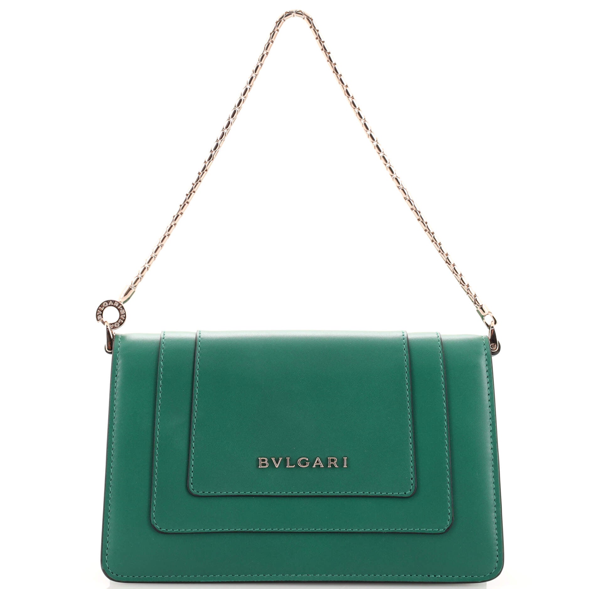 Serpenti Forever Chain Clutch Leather Mini