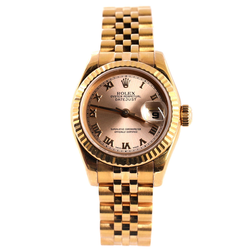 Oyster Perpetual Datejust Automatic Watch Rose Gold 26