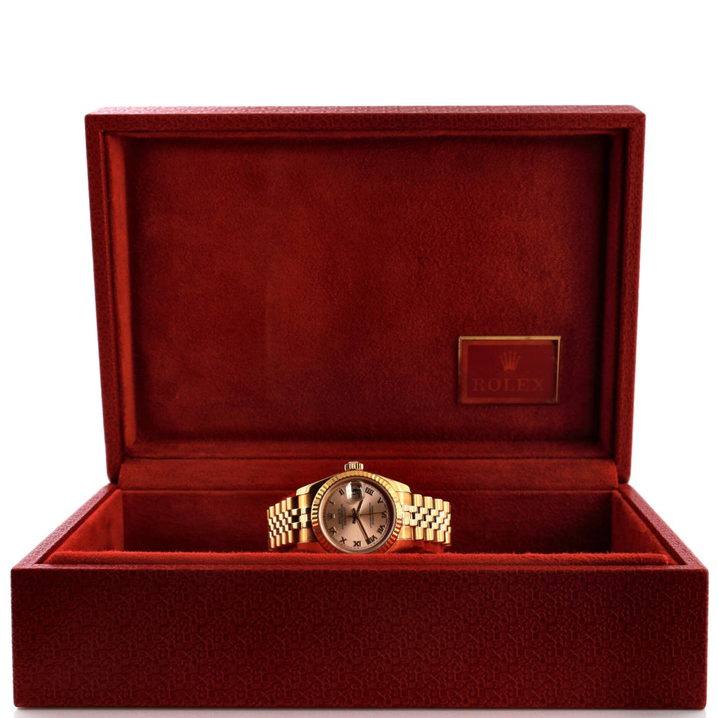 Oyster Perpetual Datejust Automatic Watch Rose Gold 26