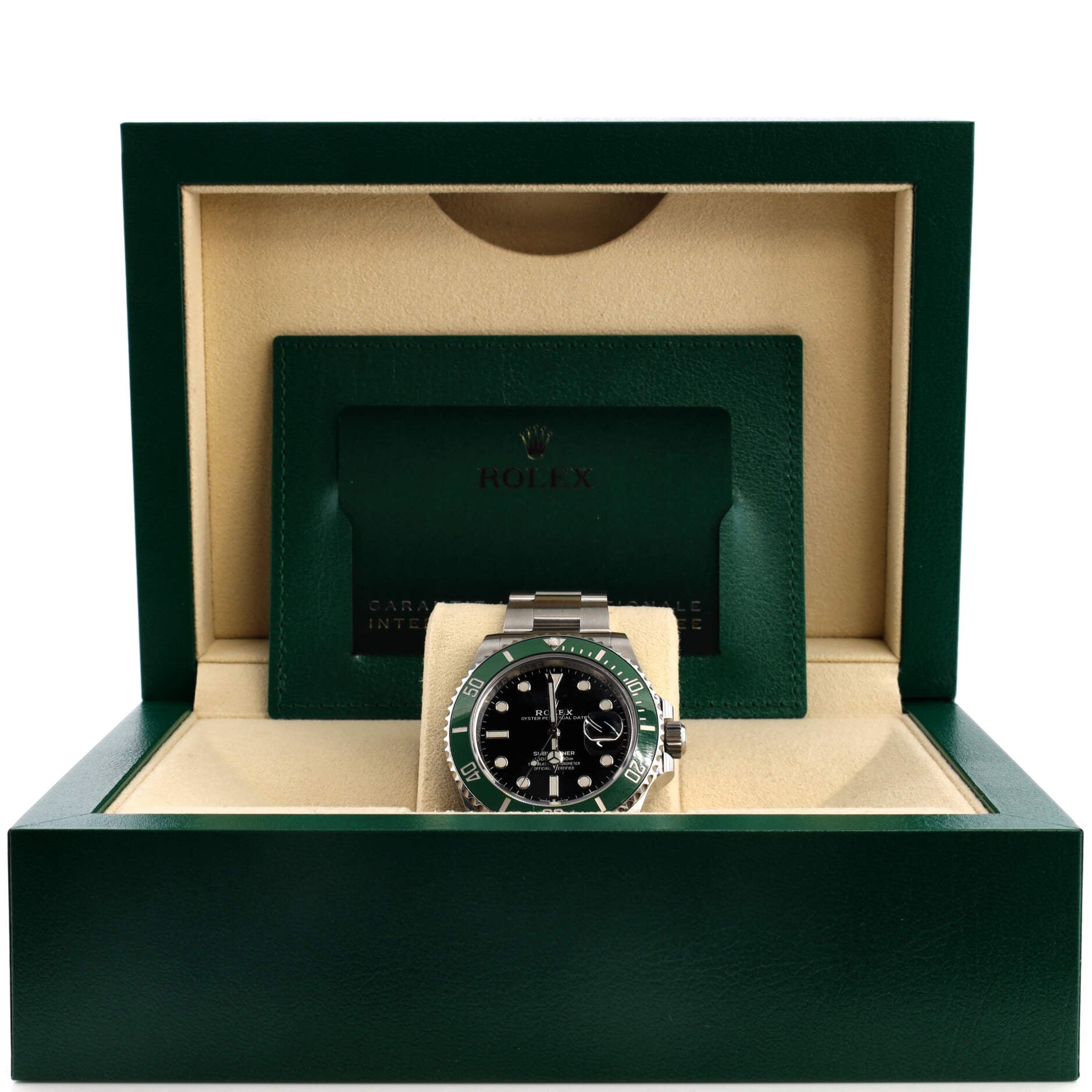 Oyster Perpetual Submariner Kermit Date Automatic Watch Stainless Steel and Cerachrom 41