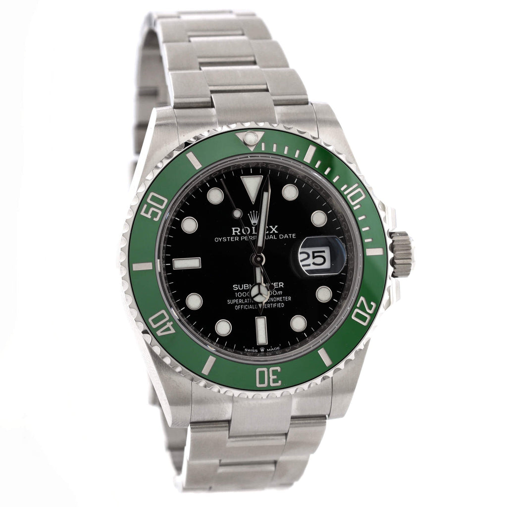 Oyster Perpetual Submariner Kermit Date Automatic Watch Stainless Steel and Cerachrom 41
