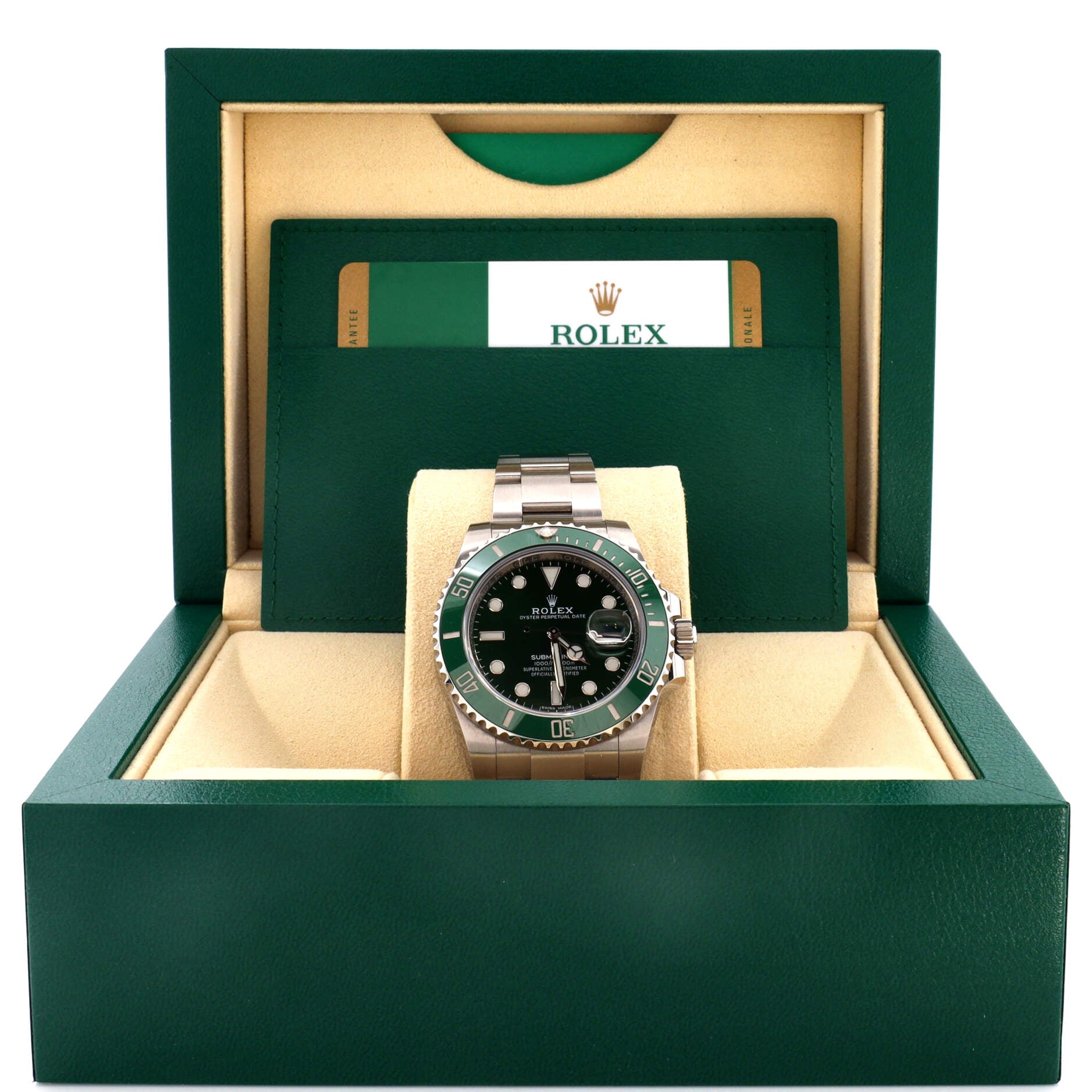 Oyster Perpetual Submariner Hulk Date Automatic Watch Stainless Steel and Cerachrom 40