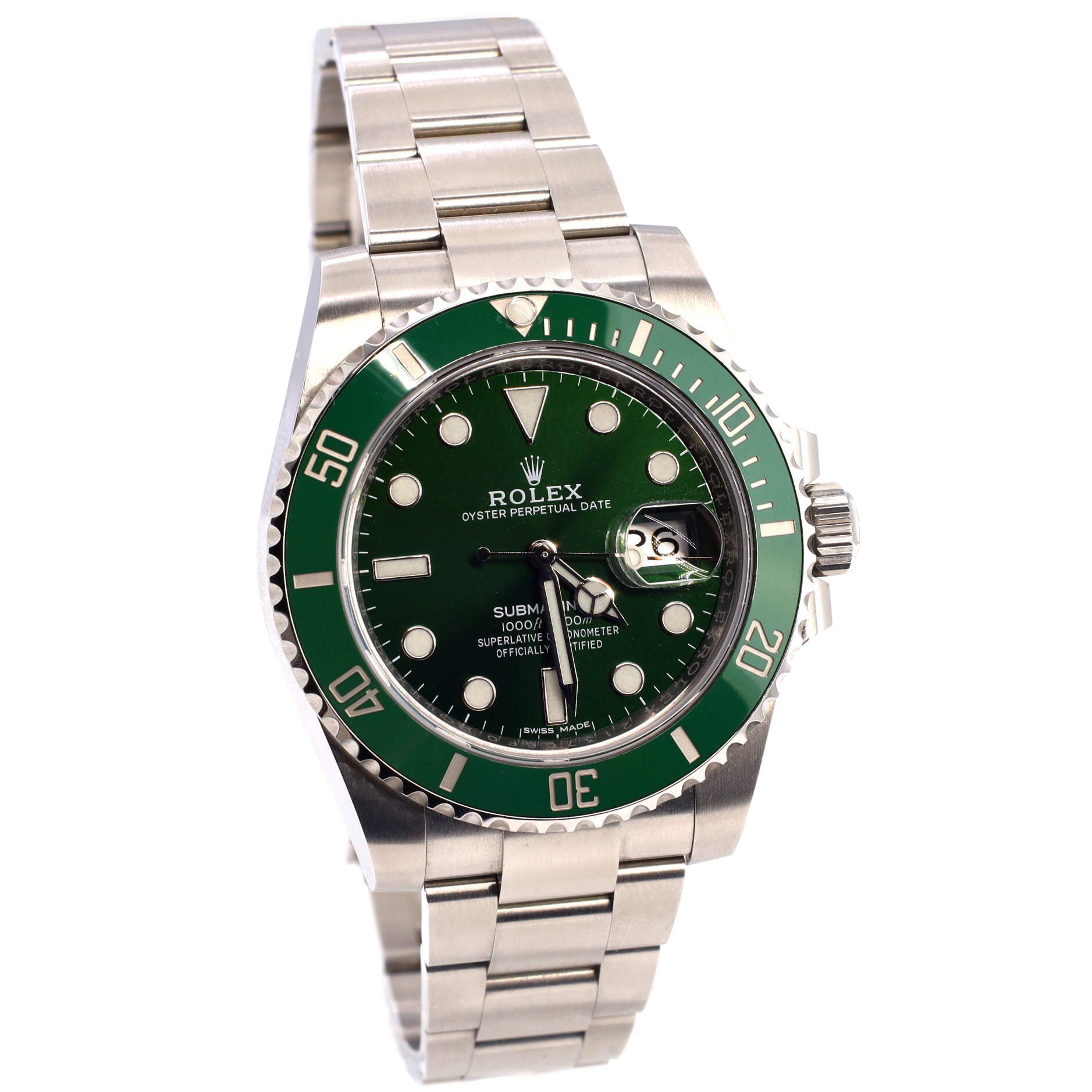 Oyster Perpetual Submariner Hulk Date Automatic Watch Stainless Steel and Cerachrom 40