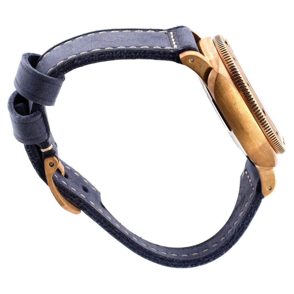 Submersible Bronzo Blu Abisso Automatic Watch Bronze and Leather 42