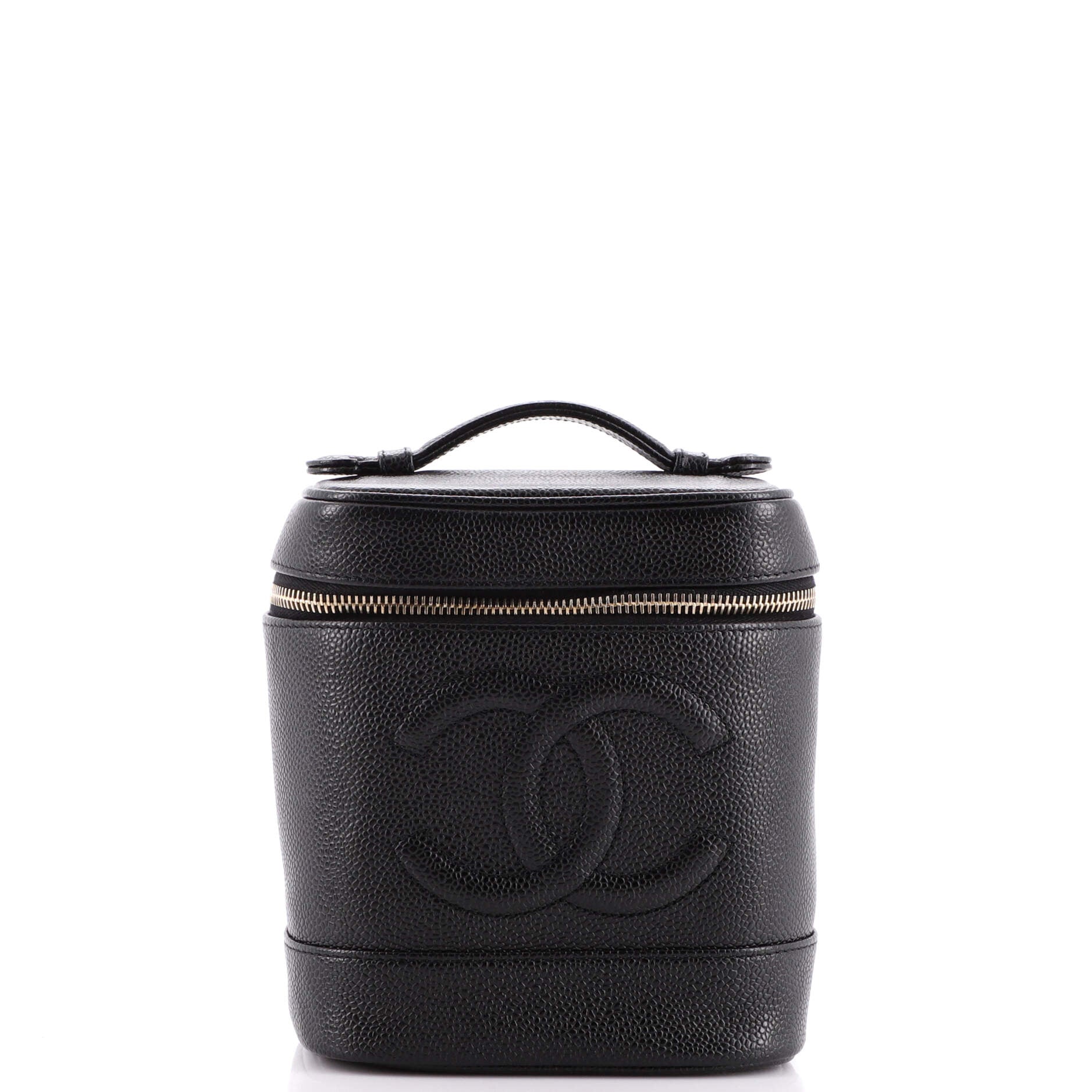Vintage Timeless Cosmetic Case Caviar Tall