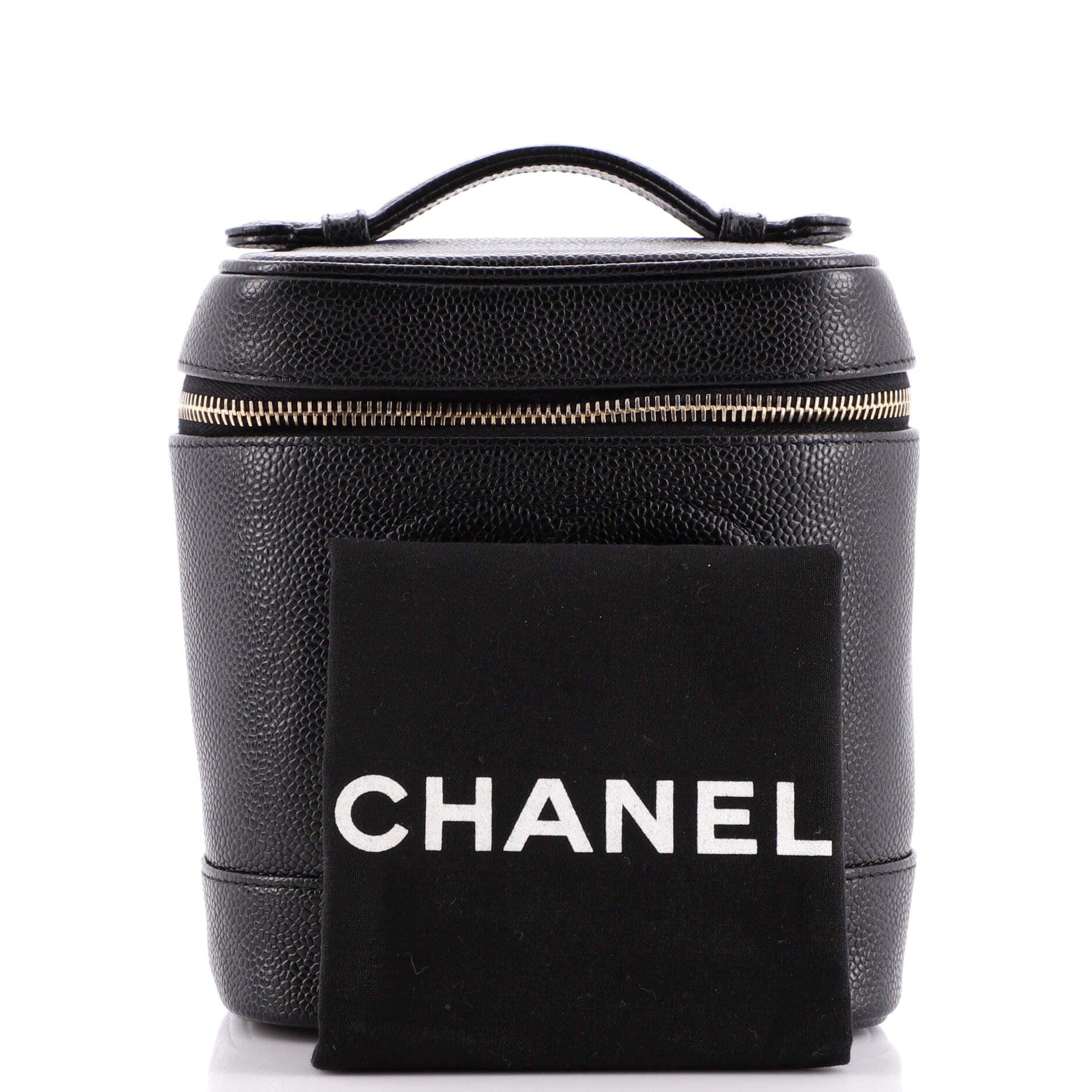 Vintage Timeless Cosmetic Case Caviar Tall