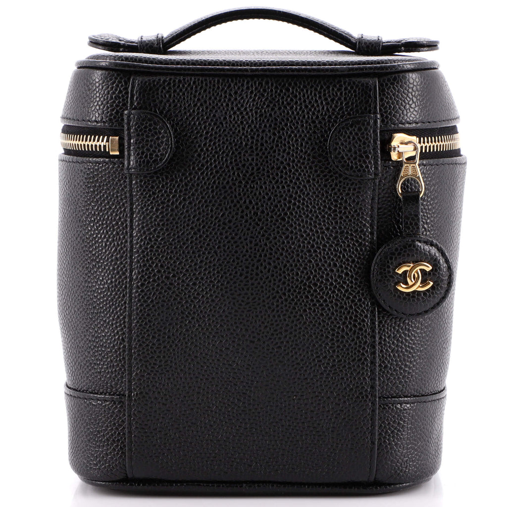 Vintage Timeless Cosmetic Case Caviar Tall