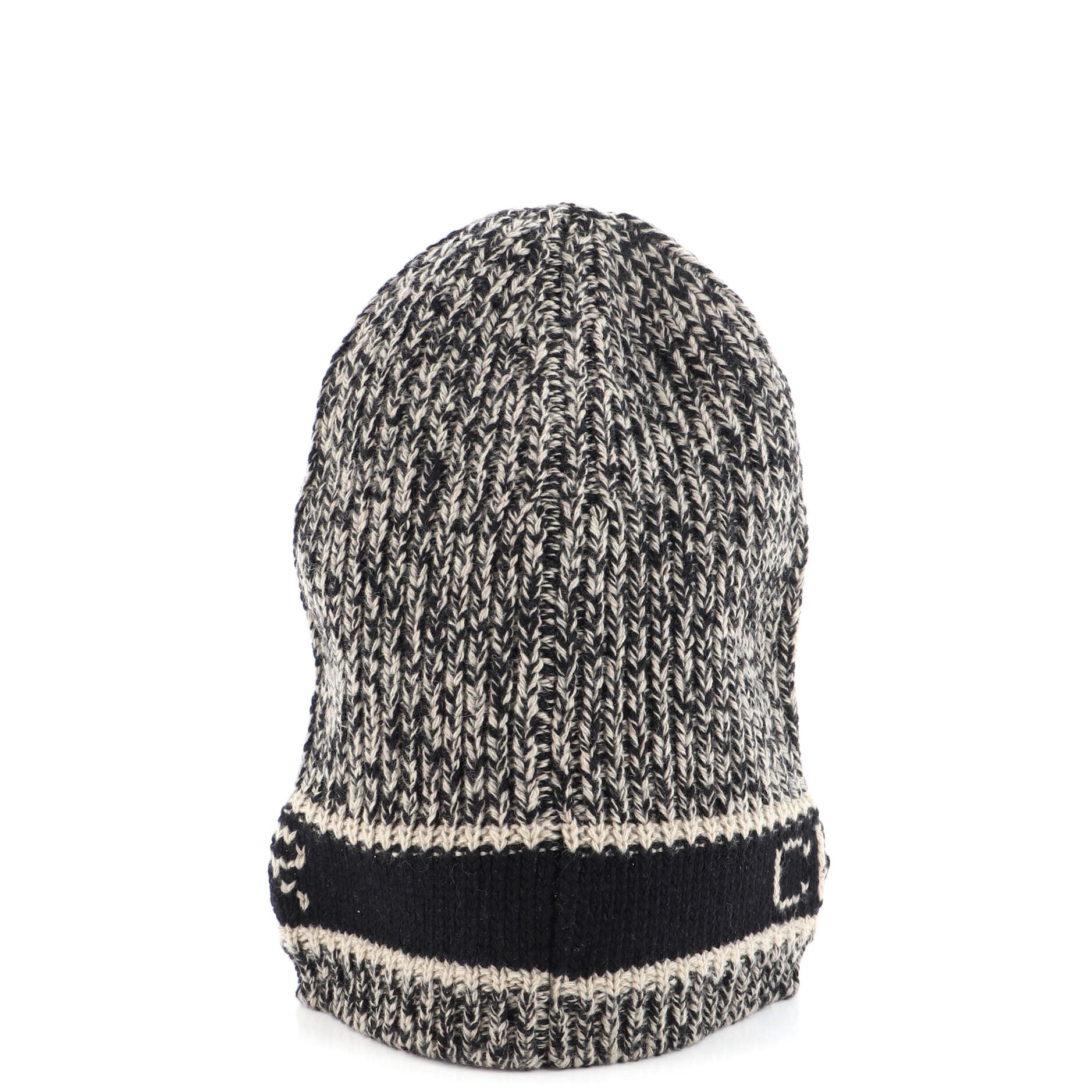 Logo Knit Beanie Wool Blend
