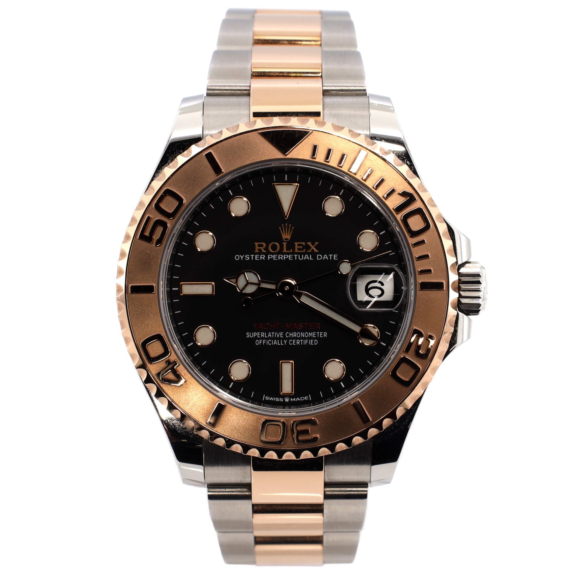 Oyster Perpetual Yacht-Master Automatic Watch Stainless Steel and Rose Gold 37