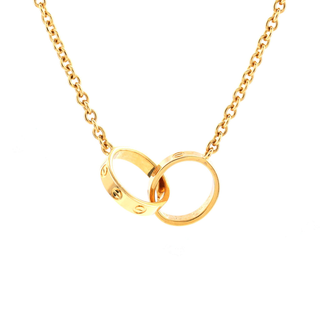 Love Interlocking Necklace 18K Yellow Gold