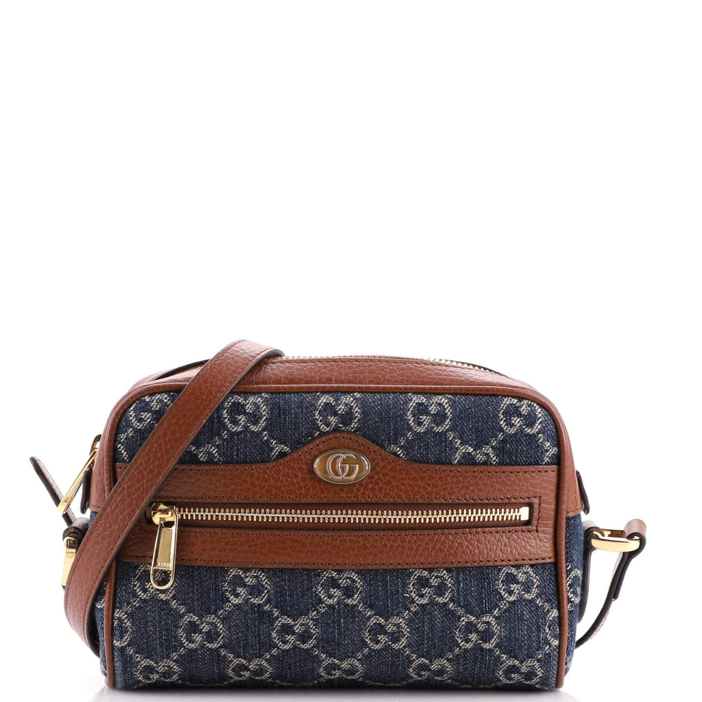 Ophidia Shoulder Bag GG Denim Mini
