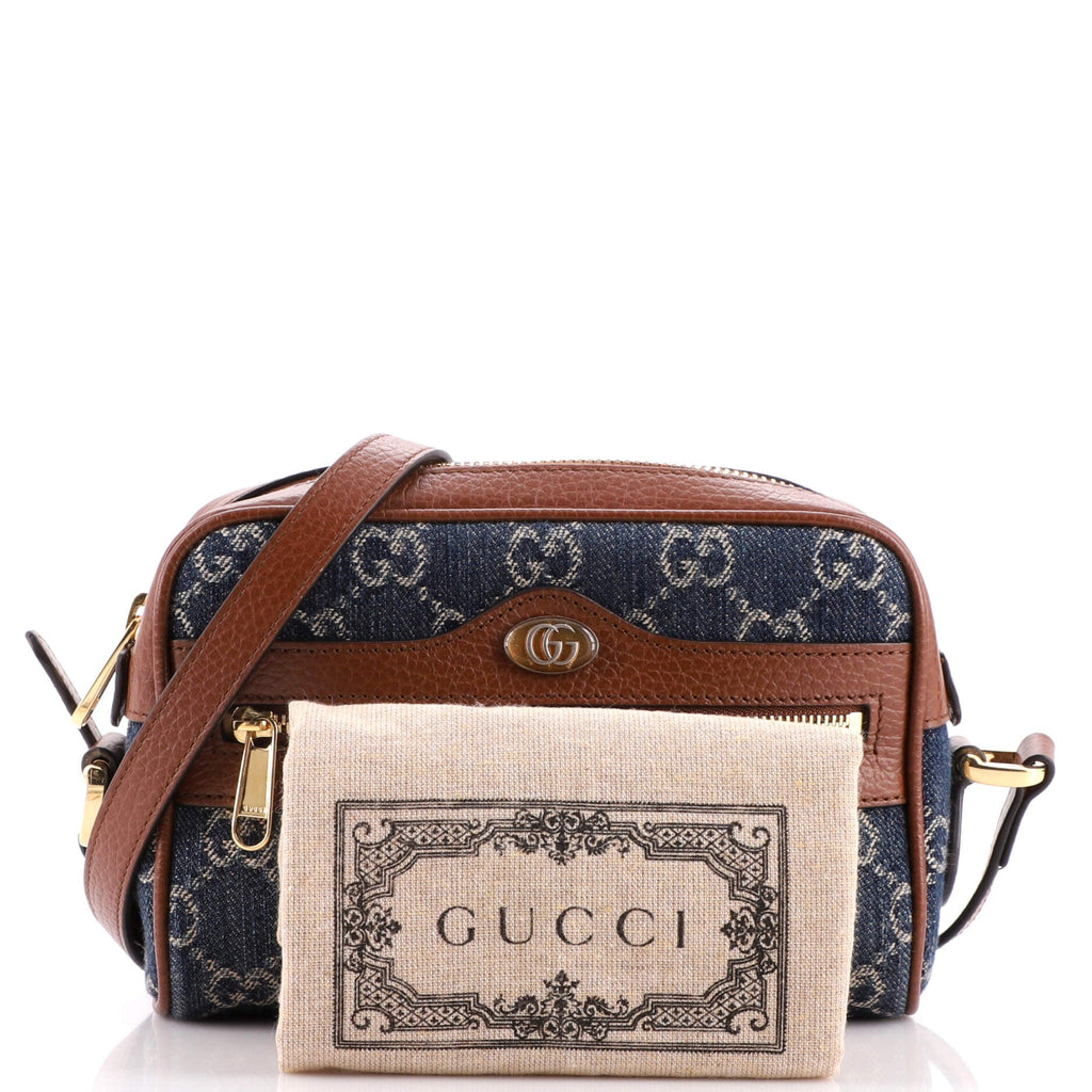 Ophidia Shoulder Bag GG Denim Mini
