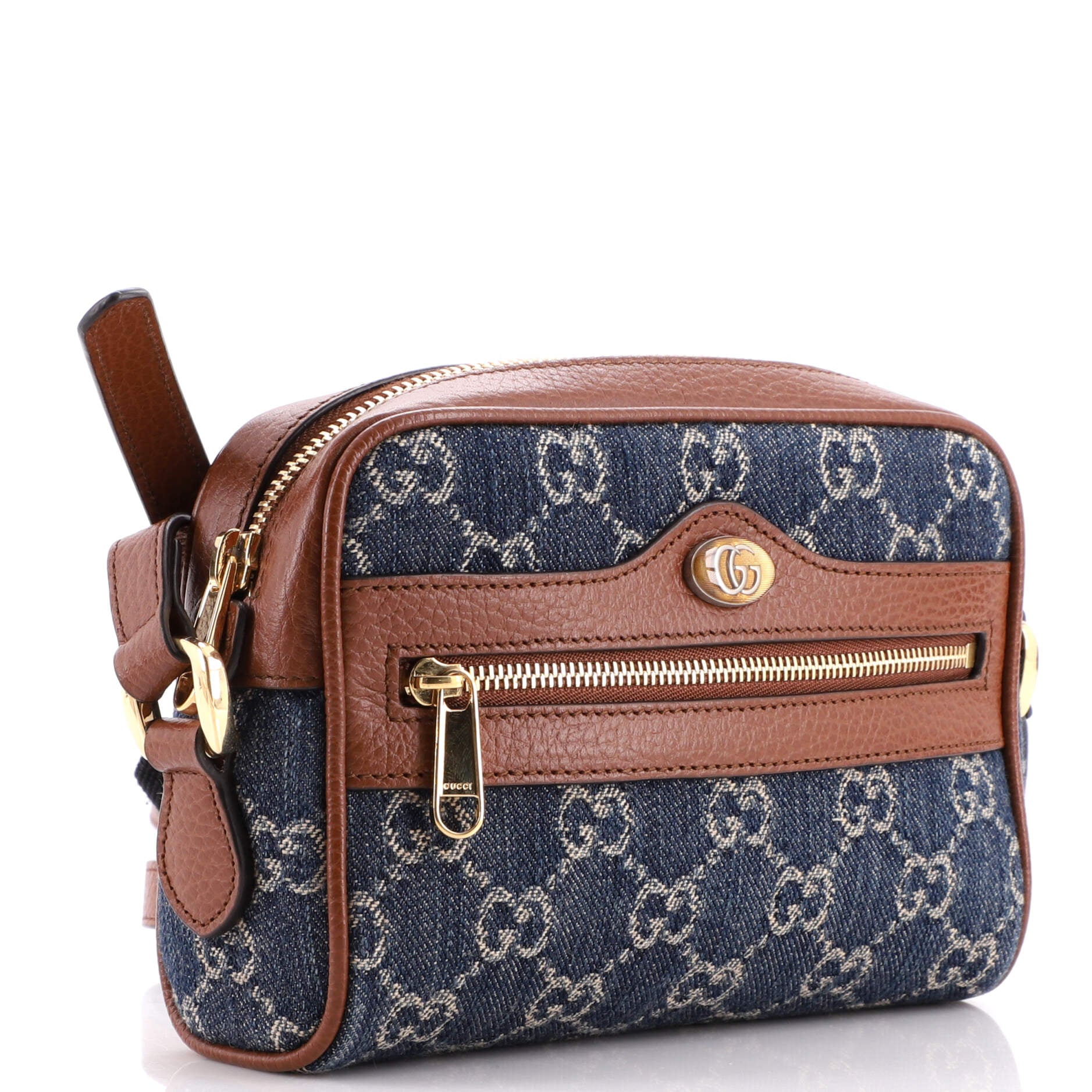Ophidia Shoulder Bag GG Denim Mini