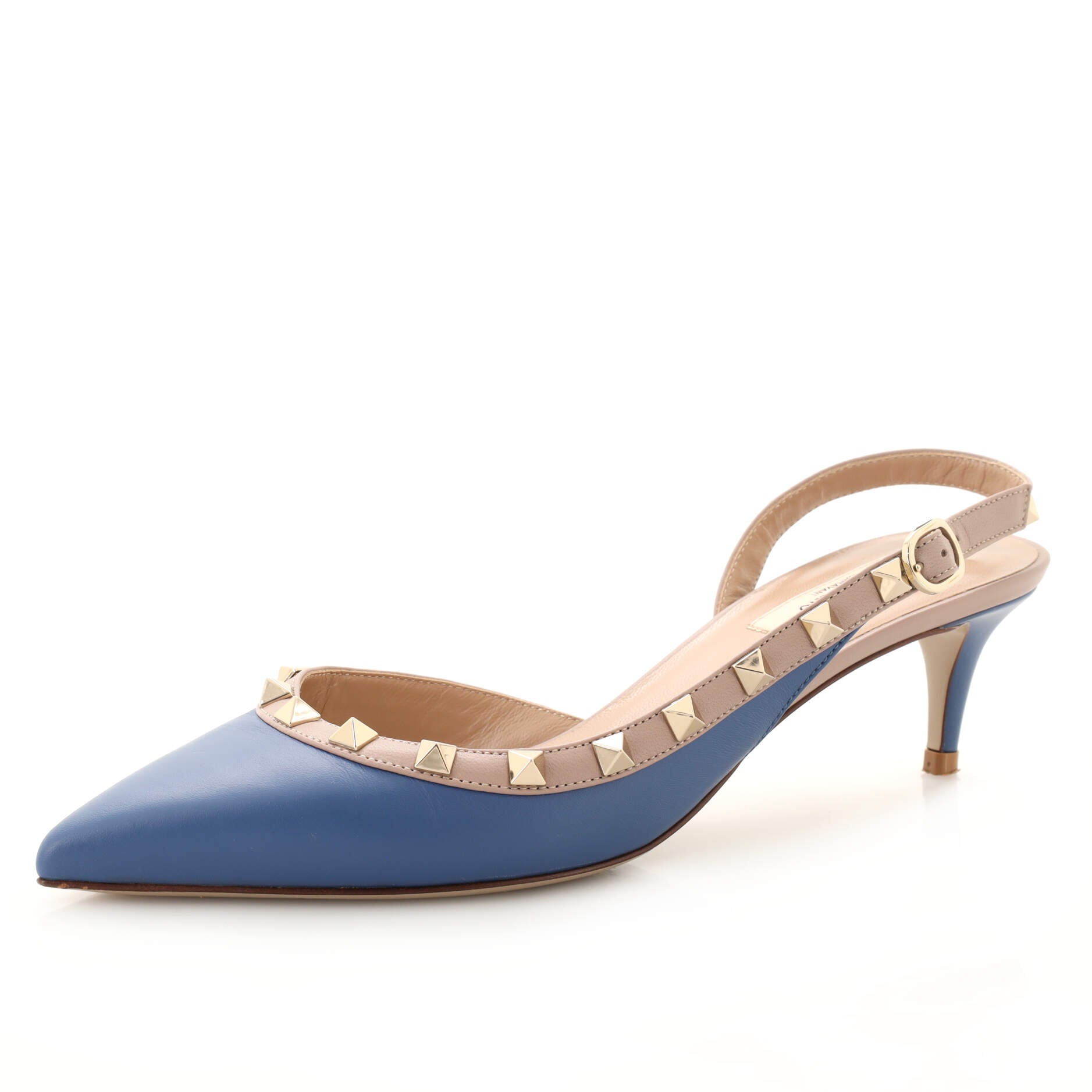 Women's Rockstud Slingback Pumps Leather