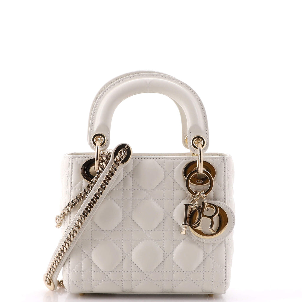Lady Dior Chain Bag Cannage Quilt Lambskin Mini