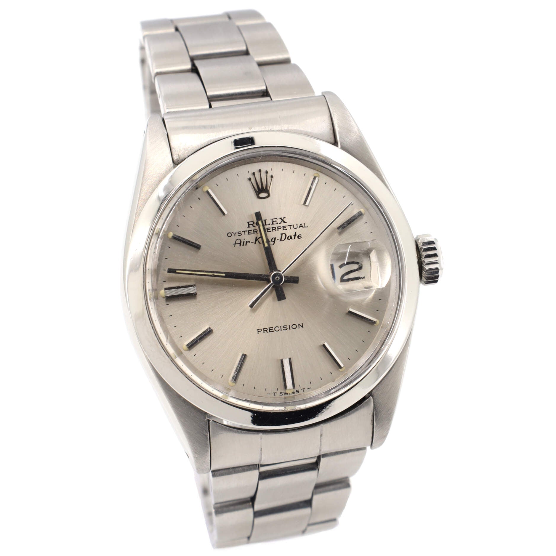 Air King Date Oyster Perpetual Automatic Watch Stainless Steel 34