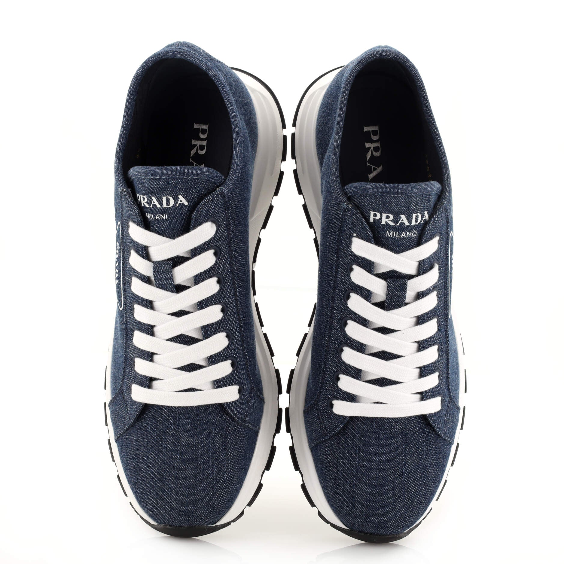 Triangle Logo Sneakers Denim