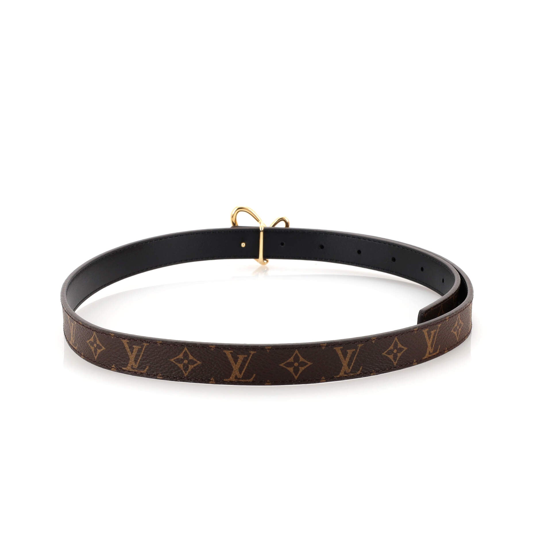 Fall in Love Reversible Belt Monogram Canvas and Leather Thin 80