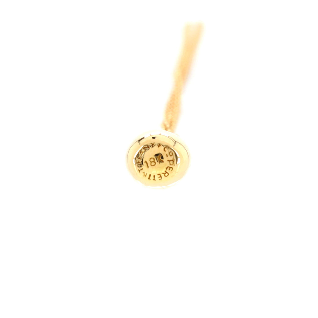 Elsa Peretti Teardrop Pendant Necklace 18K Yellow Gold 12mm