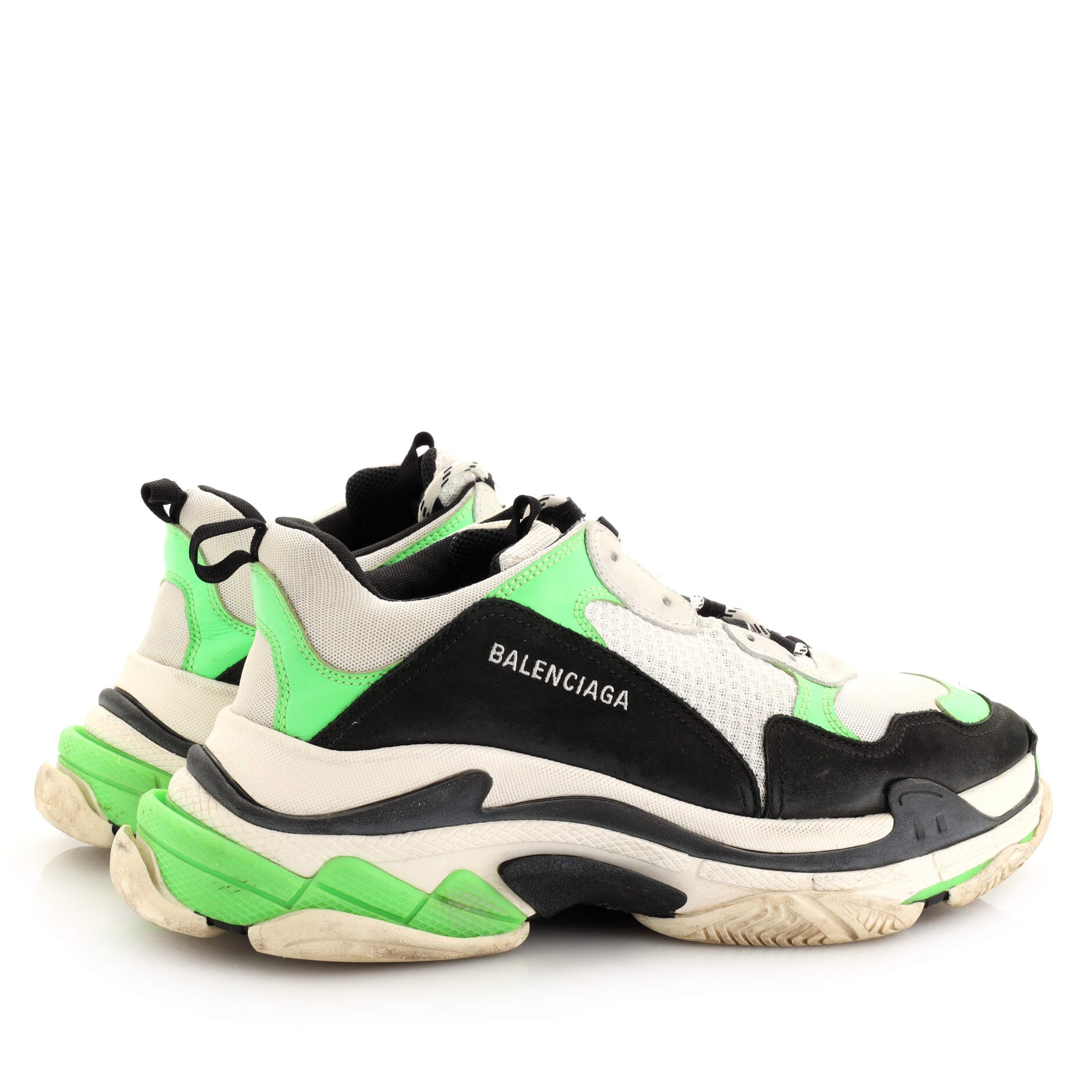 Men's Triple S Sneakers Fabric and Mesh with Leather