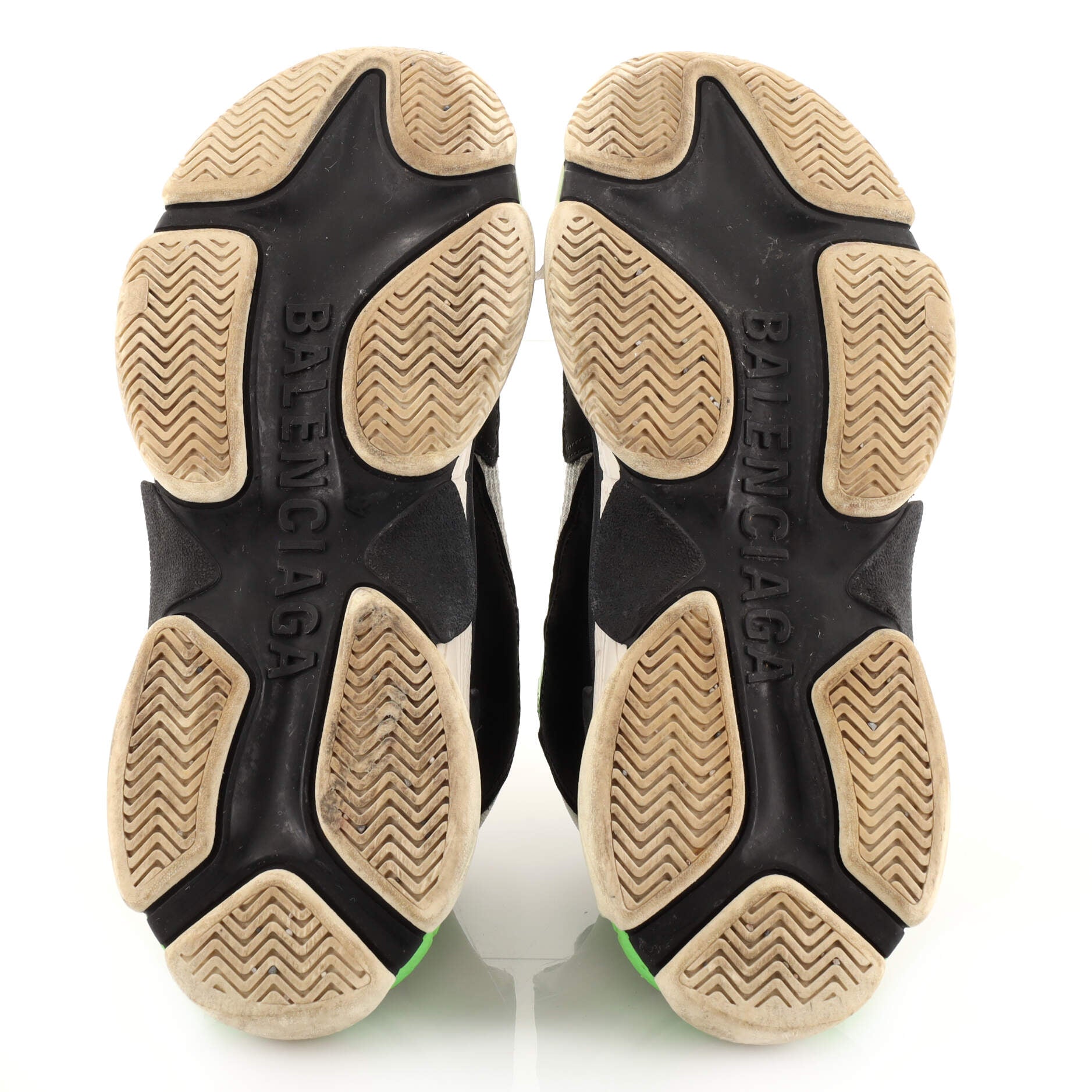 Men's Triple S Sneakers Fabric and Mesh with Leather