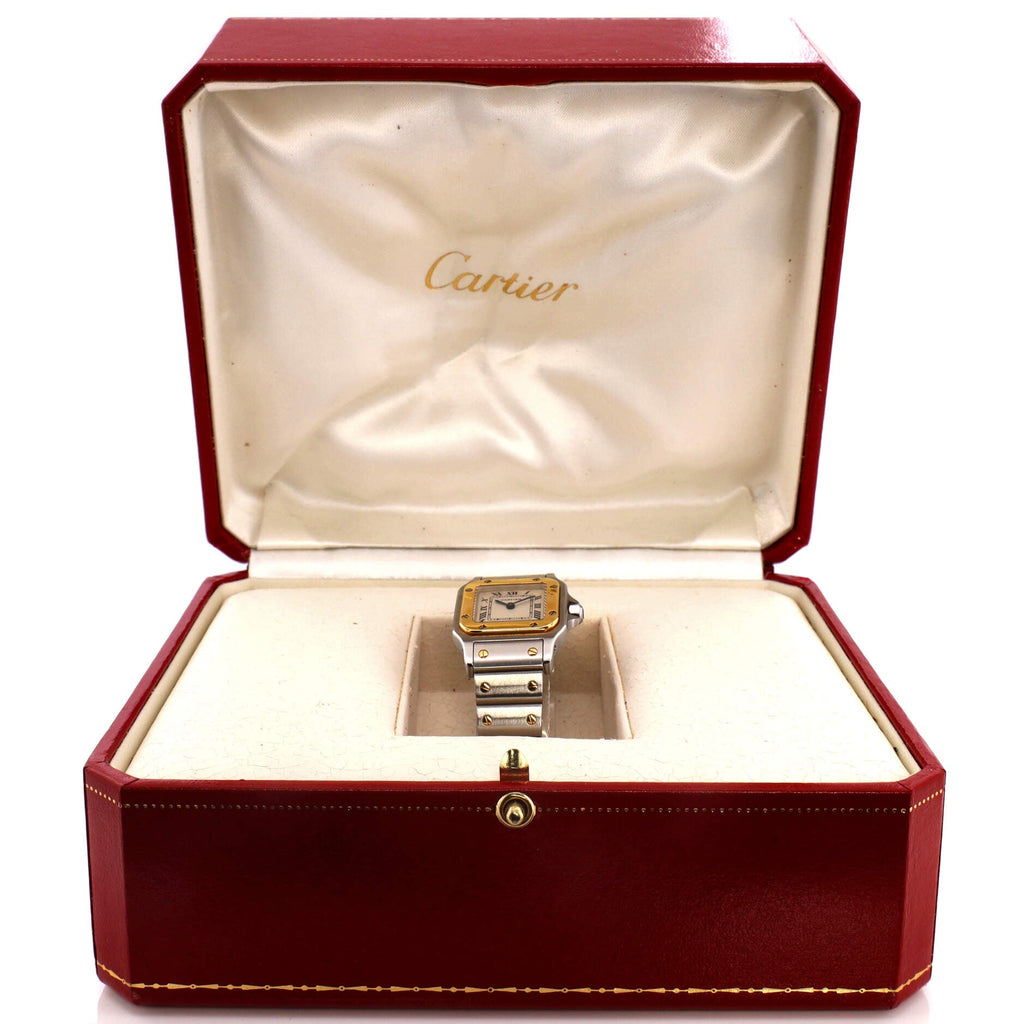 Santos de Cartier Galbee Quartz Watch Stainless Steel and Yellow Gold 24