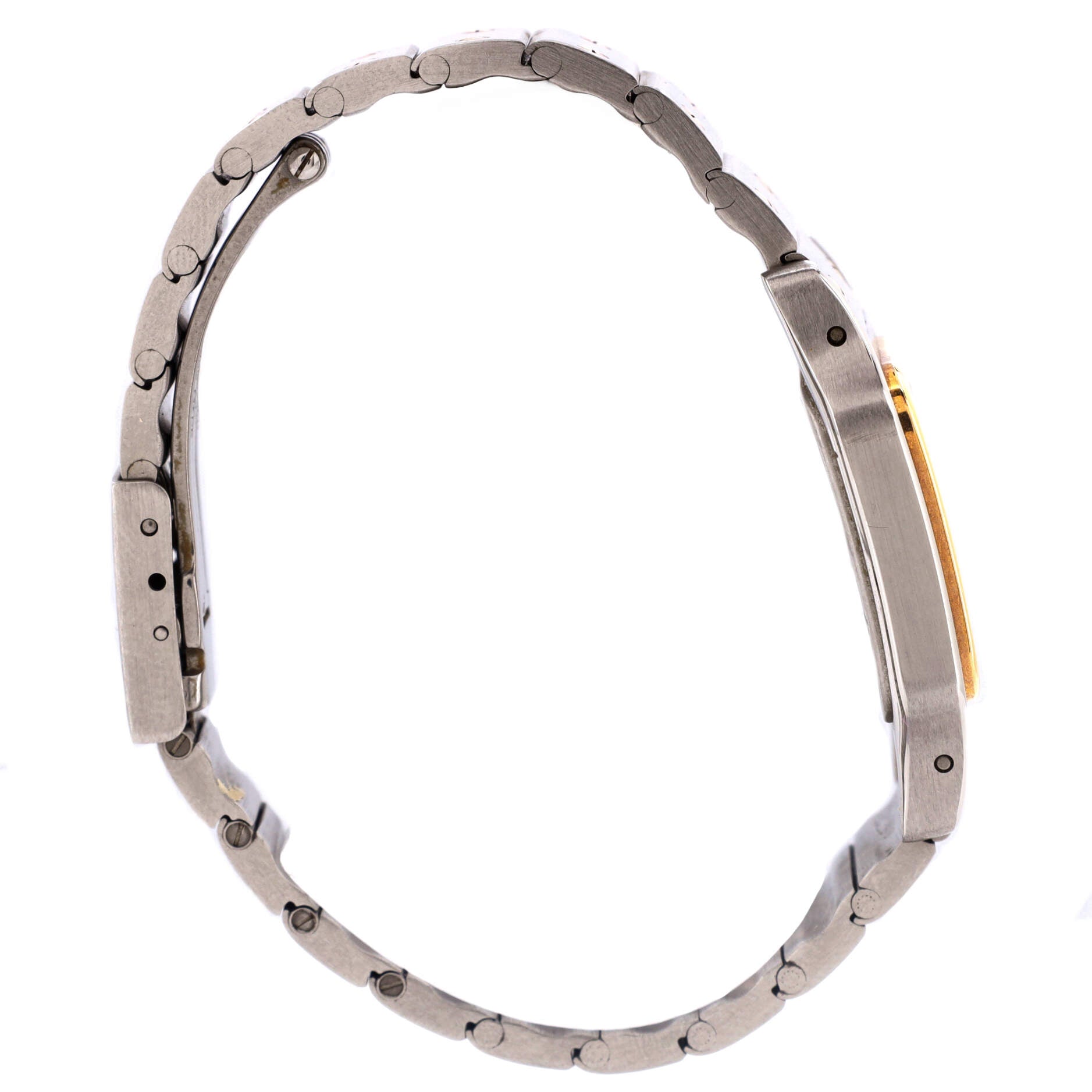 Santos de Cartier Galbee Quartz Watch Stainless Steel and Yellow Gold 24