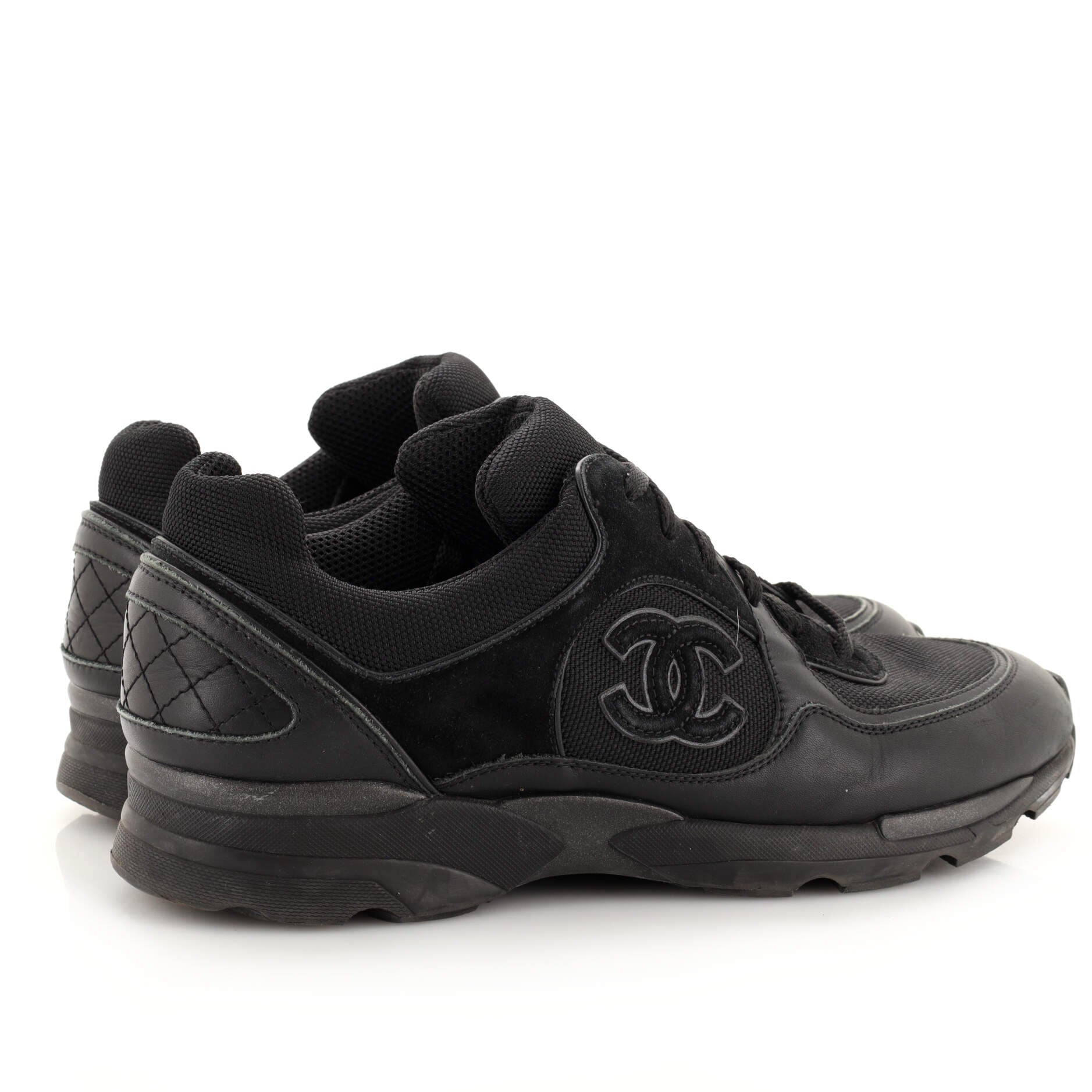Women's CC Low-Top Sneakers Leather and Mesh