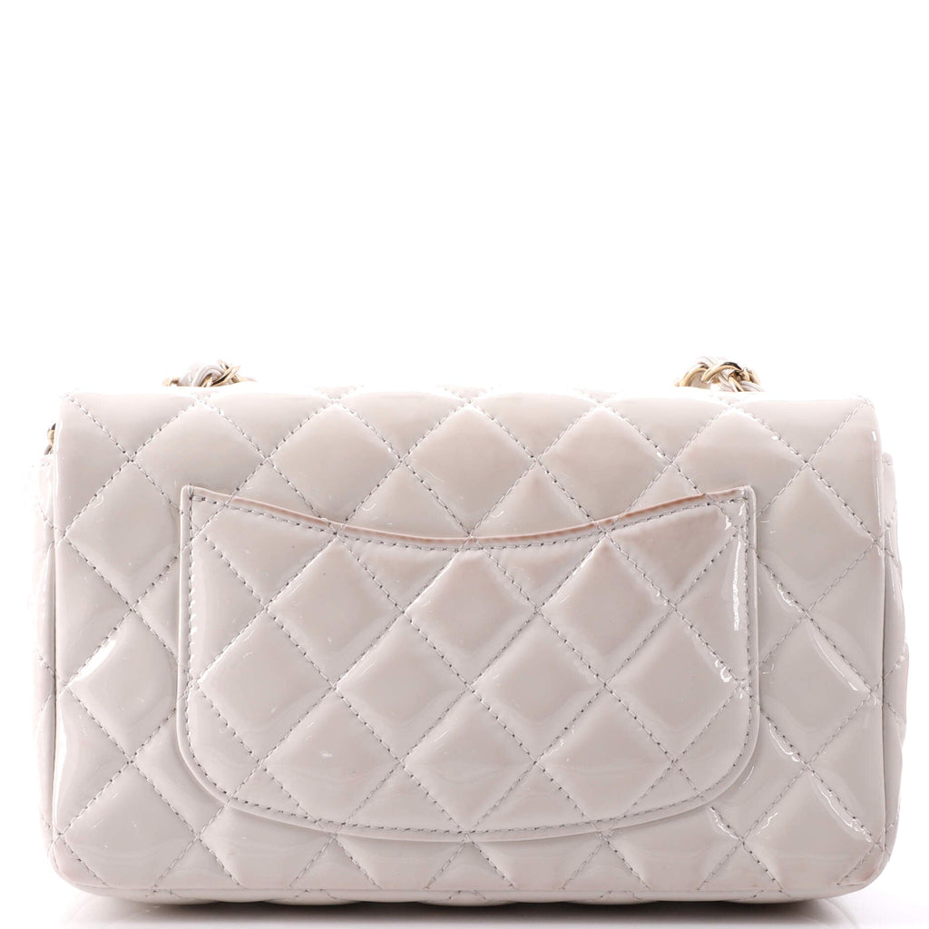 Classic Single Flap Bag Quilted Patent Mini