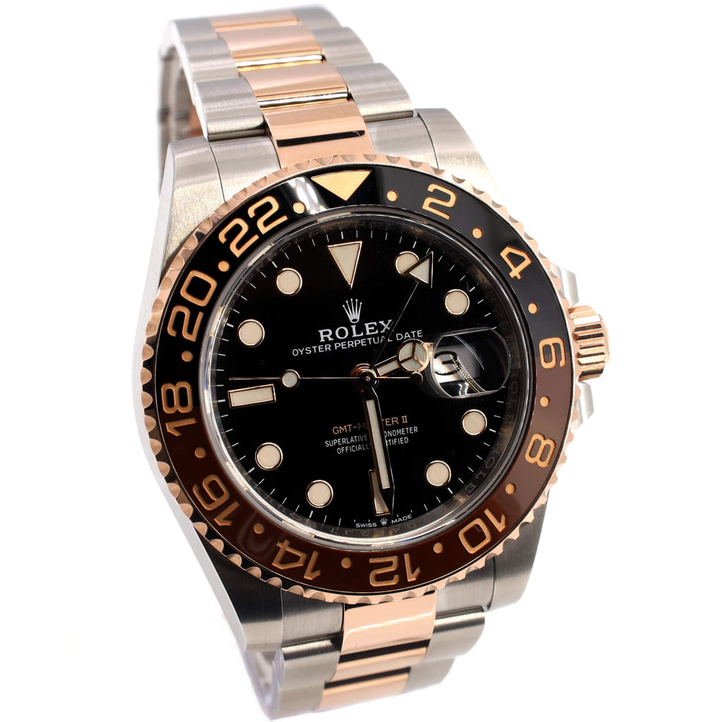 Oyster Perpetual Date GMT-Master II Rootbeer Automatic Watch Stainless Steel and Cerachrom with Rose Gold 40