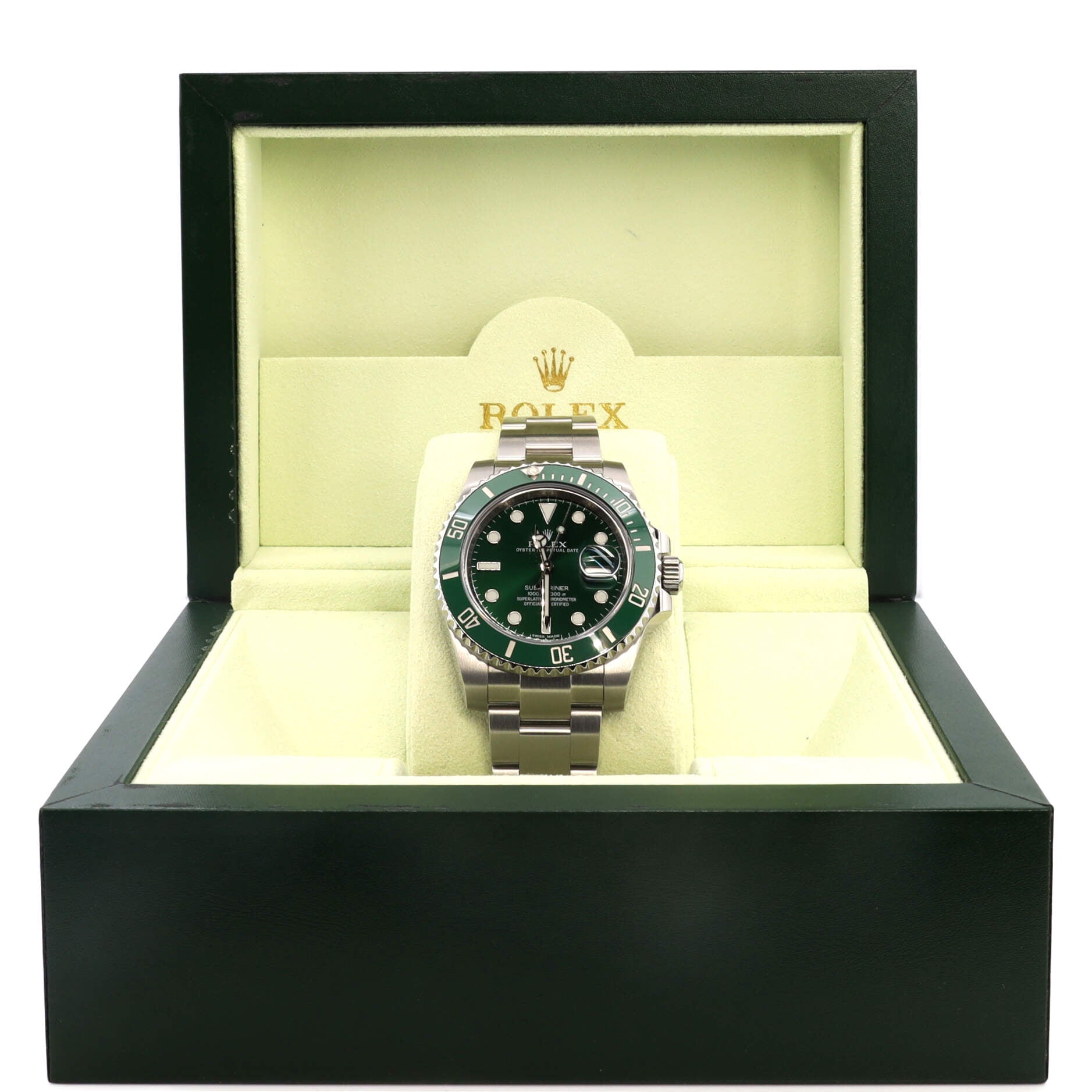 Oyster Perpetual Submariner Hulk Date Automatic Watch Stainless Steel and Cerachrom 40