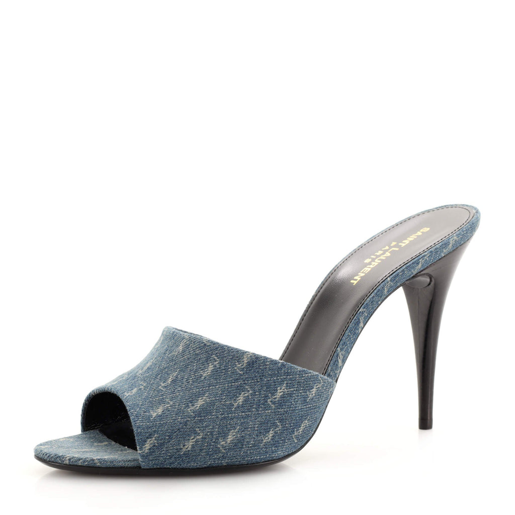 Women's LA 16 Mules Monogram Denim