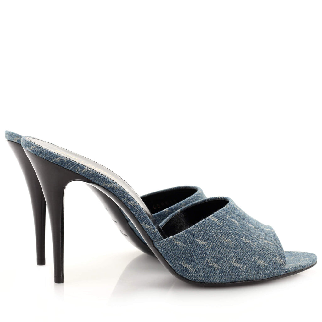 Women's LA 16 Mules Monogram Denim