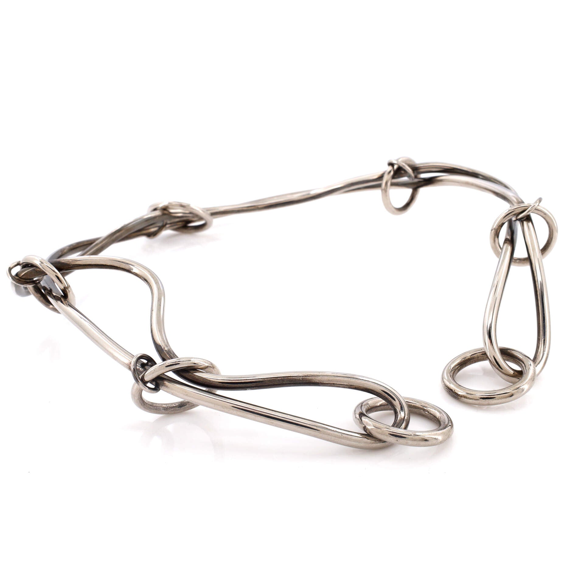 Wire Collar Choker Necklace Metal
