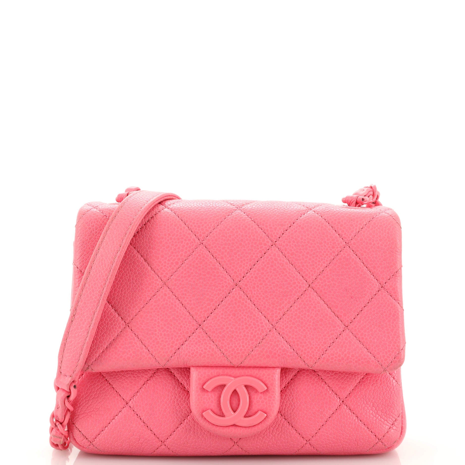 Incognito Square Flap Bag Quilted Caviar Mini