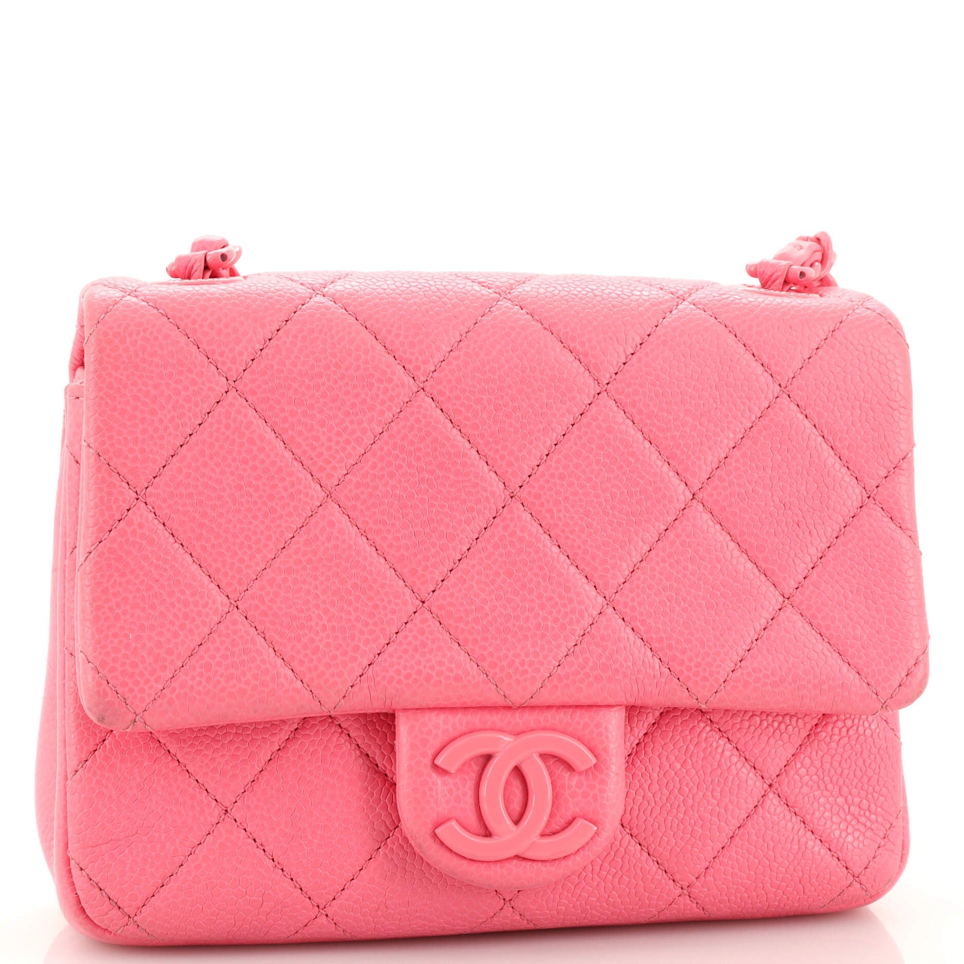 Incognito Square Flap Bag Quilted Caviar Mini