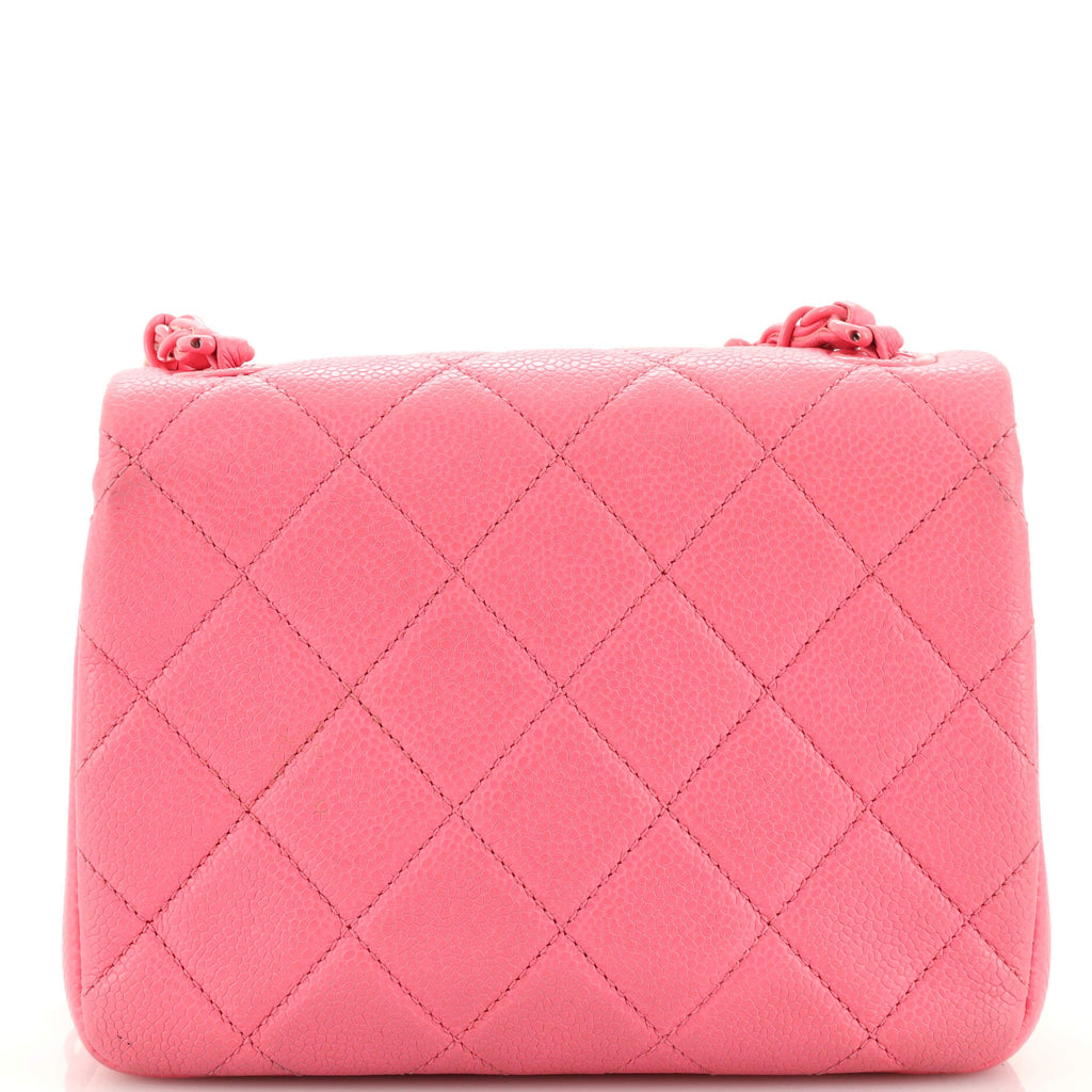 Incognito Square Flap Bag Quilted Caviar Mini