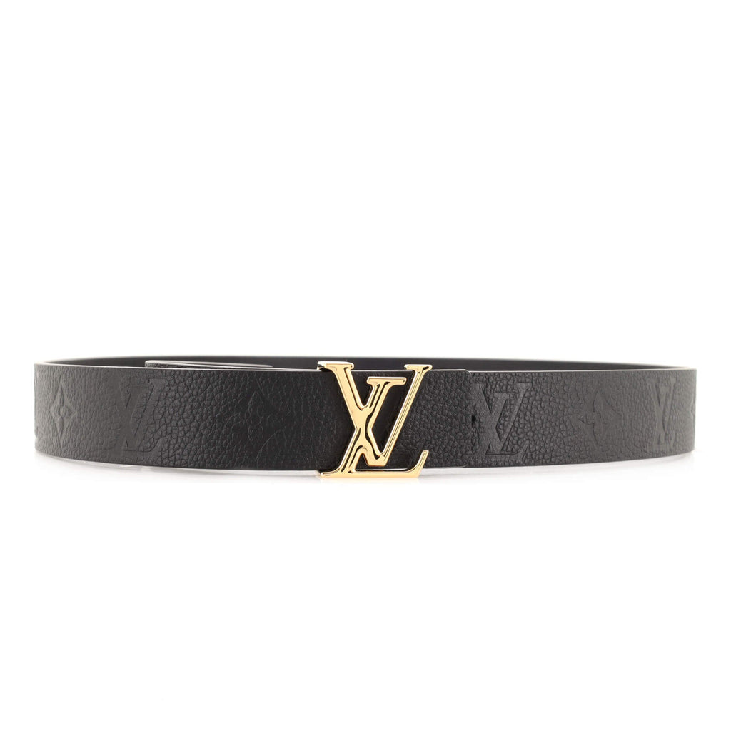 LV Initiales Reversible Belt Monogram Empreinte Leather Medium 80
