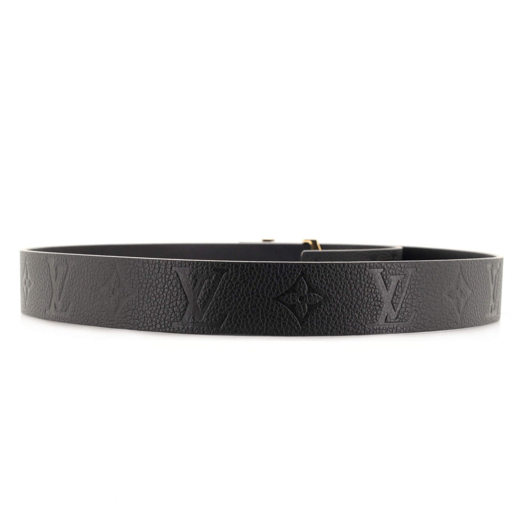 LV Initiales Reversible Belt Monogram Empreinte Leather Medium 80