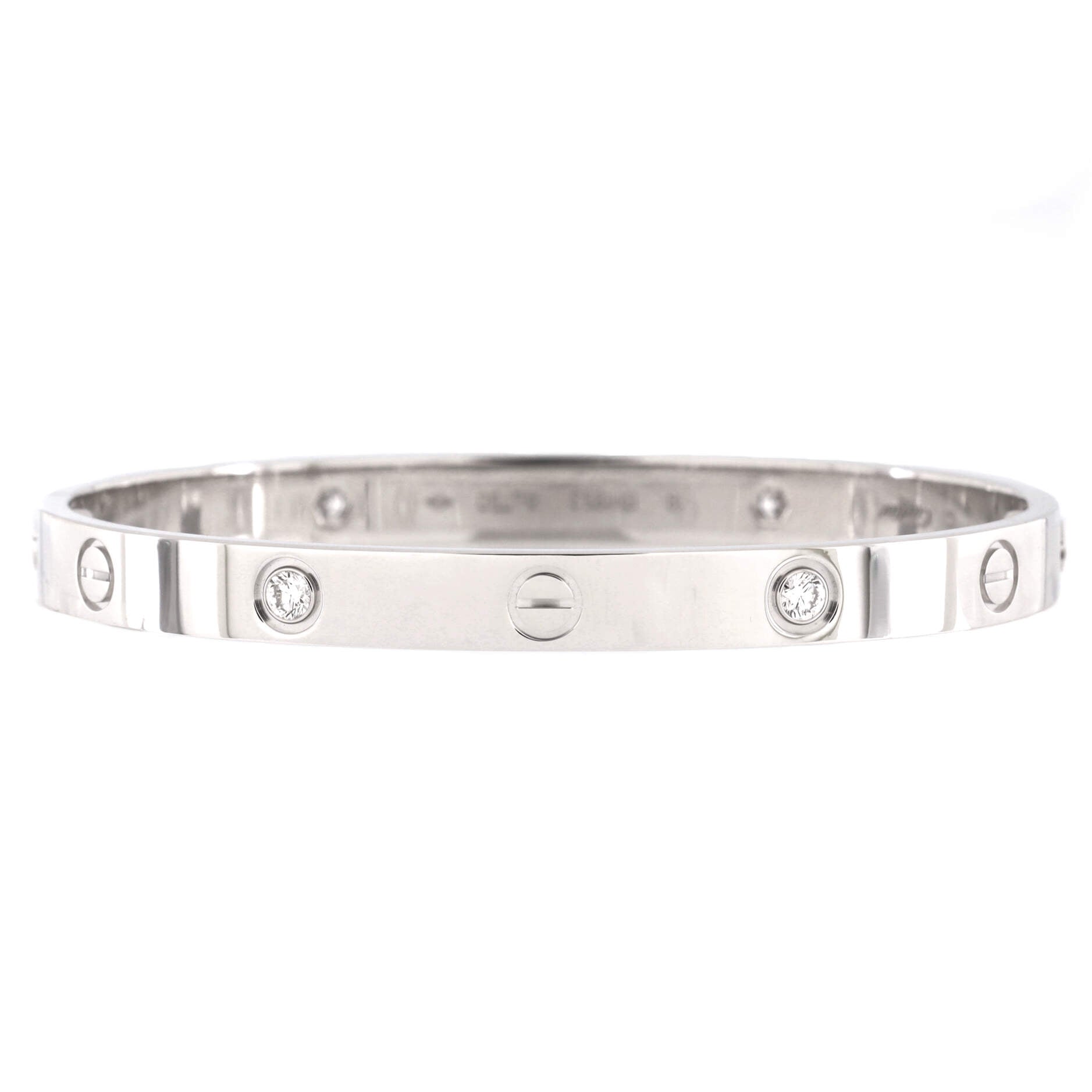Love 4 Diamond Bracelet 18K White Gold and Diamonds