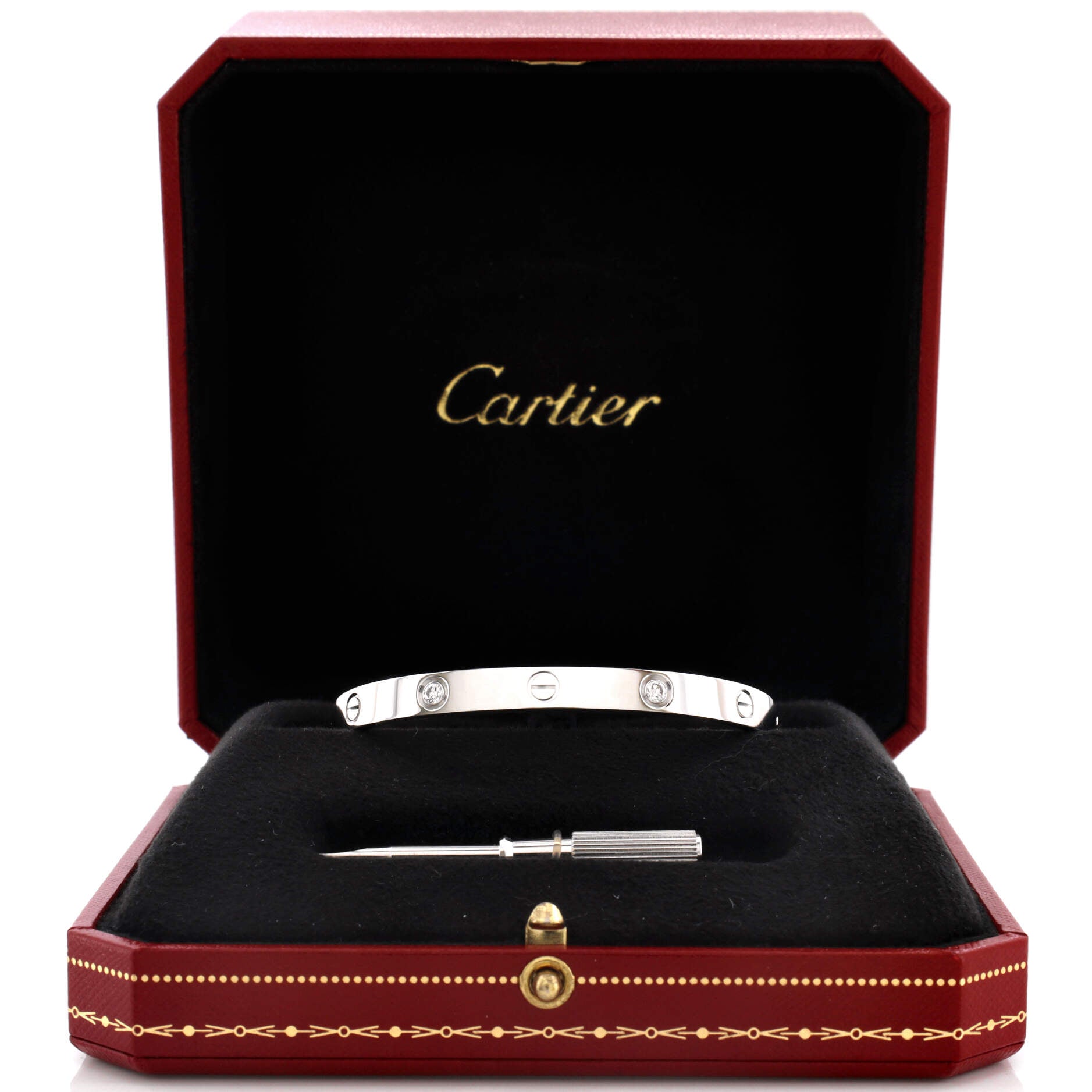 Love 4 Diamond Bracelet 18K White Gold and Diamonds